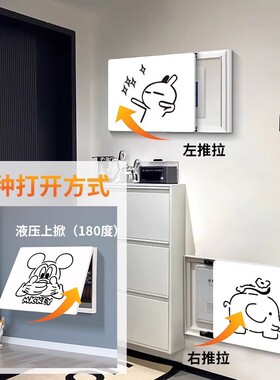 现代简约镂空电表箱装饰画2027新款多媒体弱电箱电闸盒遮挡箱挂画
