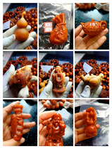 Amber Wood Numb the piece price North Sunken Aromas full of oil Full through boutique hands Play Gourd leopard Toad Money Bag