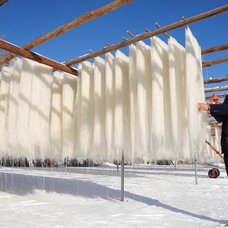 土豆粉条林口奎山土豆粉条细粉条地方特色奎山孙记粉条手工圆粉条 - 图0