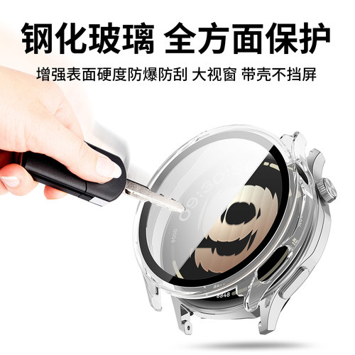秒魔适用OPPOWatchS保护壳watchS手表壳膜一体表套钢化膜防刮watchX保护套智能运动X2mini全包防PC壳表套配件 - 图1