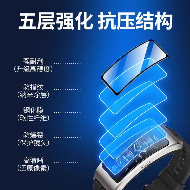 适用华为手环B7陶瓷膜华为b7手表保护膜全覆盖华为手环b7水凝膜钢化防摔HUAWEI全包黑边b7手环膜曲面手表贴膜,淘宝优惠券,粉丝福利购,淘宝优惠卷