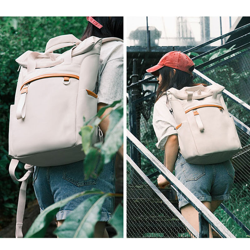 双肩包男女2024新款大容量户外旅行防水学生通勤卷口电脑背包16寸,淘宝优惠券,粉丝福利购,淘宝优惠卷