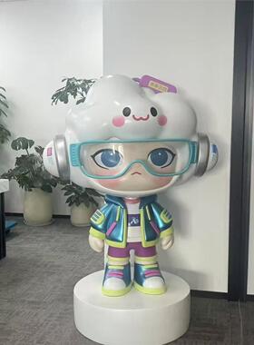 定制玻璃钢雕塑卡通企业i