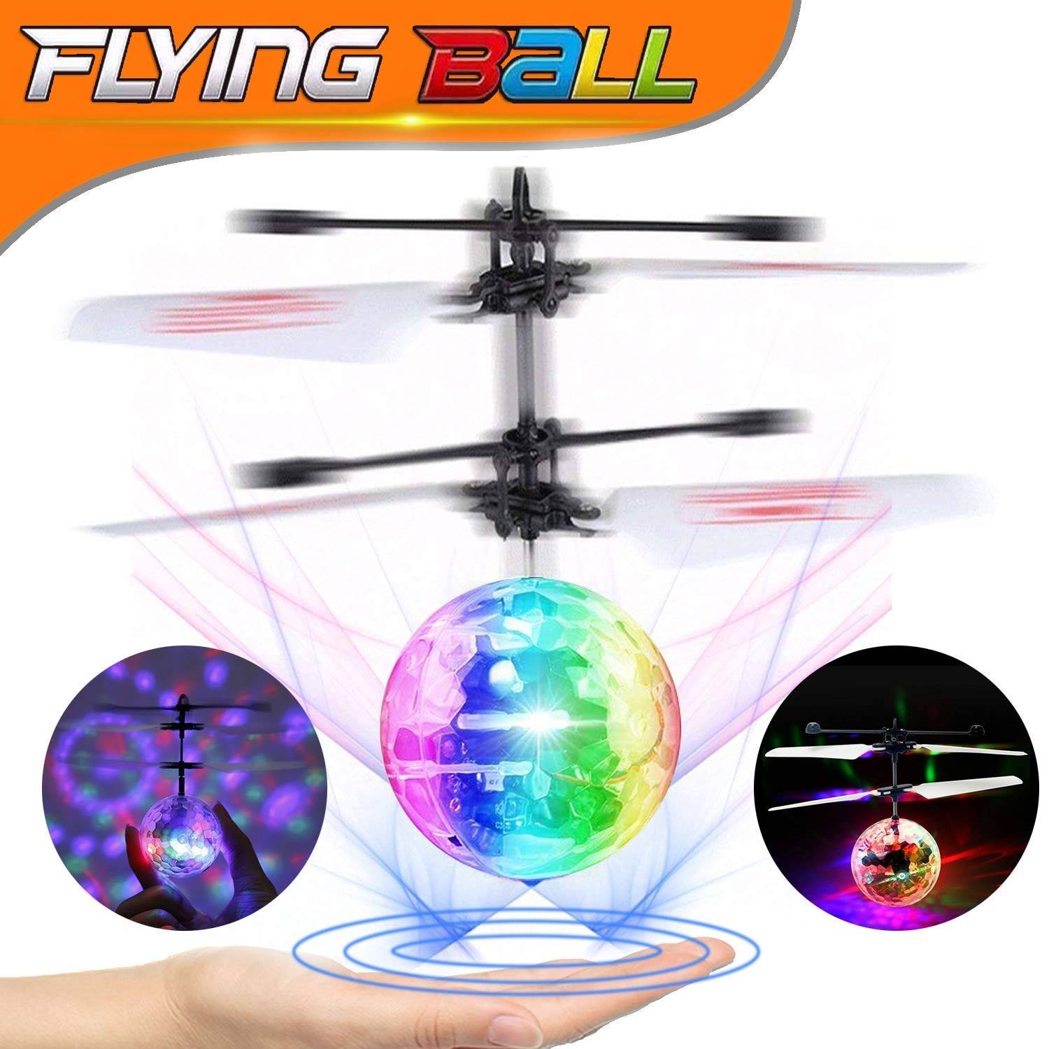 Mini drone RC Helicopter Aircraft Flying Ball flying toys B-图3