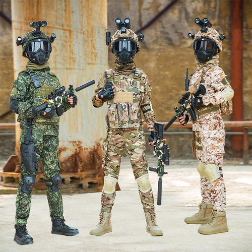 儿童迷彩服特种兵套装男女同款战术表演军训夏令营迷彩衣生日礼物 - 图2