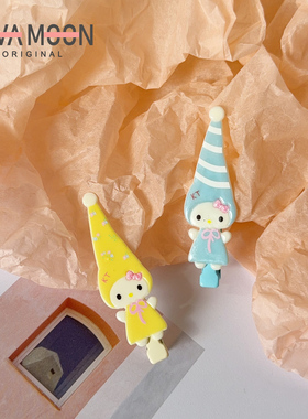 小精灵多巴胺无痕甜美发夹可爱少女百搭侧边刘海夹卡通碎发鸭嘴夹