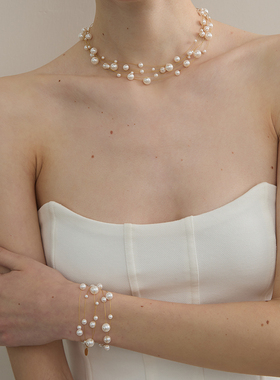 多层珍珠手链iKiCo结婚新娘高级