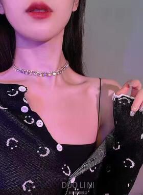 自带项链多莉妮锁骨链女
