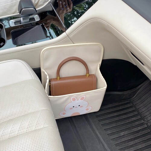 汽车载包包鞋子收纳袋车座副驾储物箱座椅侧边雨伞杂物收纳多功能 - 图3