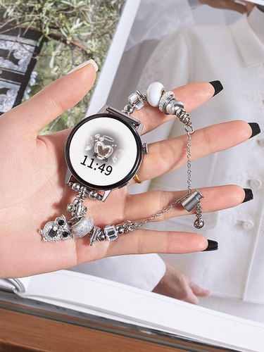 适用华为GT5表带新款潘多拉表链华为watch4pro表带gt4/gt3女款表链荣耀magic2高级感捕梦网手链42mm手表配件 - 图3