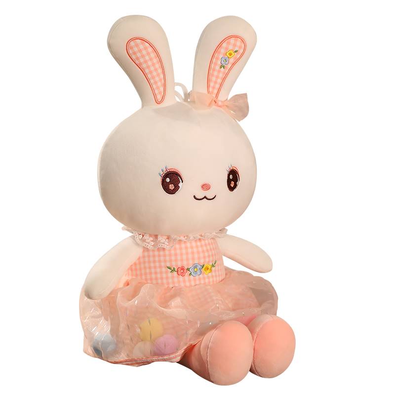 日本兔子公仔毛绒玩具可爱女生床上睡觉抱枕安抚小白兔布哇哇玩偶-图3