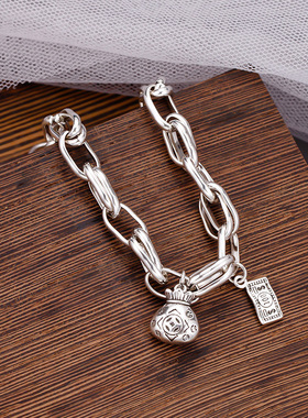 925银钱袋手链女生小众设计韩版diy国风不掉色高级感甜美批发