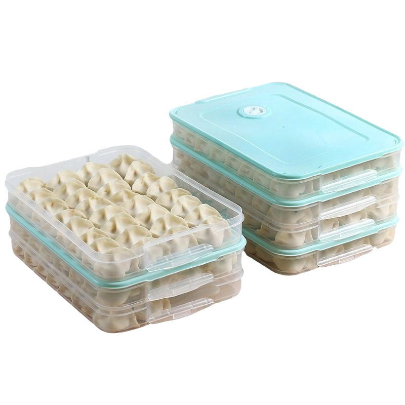 食品级饺子收纳盒大号多层加厚北欧风大容量厨房家用冰箱冷冻收纳,淘宝优惠券,粉丝福利购,淘宝优惠卷