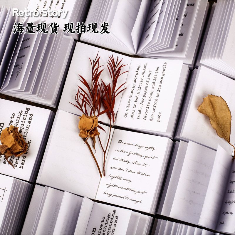 Retro.Story 辞海系列 豆豆本复古素材小巧便捷携带便签6款 - 图2