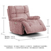 LAZBOY Le Zhibao single sofa massage electric function cream style sofa chenille cloth 633 meow candy