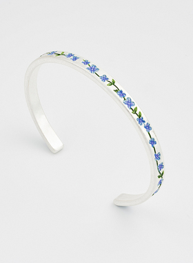 【当季新品】Fable蓝色勿忘我珐琅彩手镯女勿忘草小众设计高级感