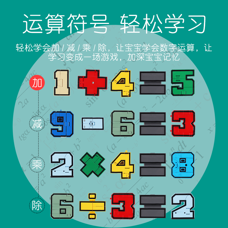 梦启点数字变形合体男孩玩具6岁以上变形联盟汽车机器人百变