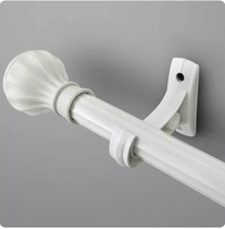 Roman Stem Window Curtain Rod Thickened Zinc Alloy Single Pole Double Bar Stiletto Hook Silent Curtain Rail Delivery Bracket Accessories