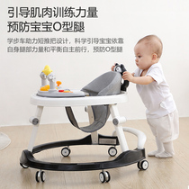 School walkway 2023 new hand-push anti-o-type leg baby multifunction anti-side turning baby caravan walking walkway car