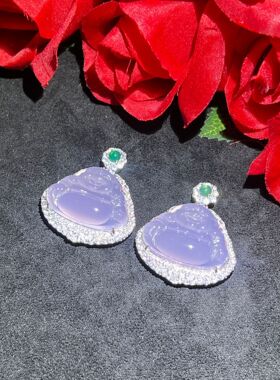 博泰S925纯银镶嵌天然玛瑙紫玉髓