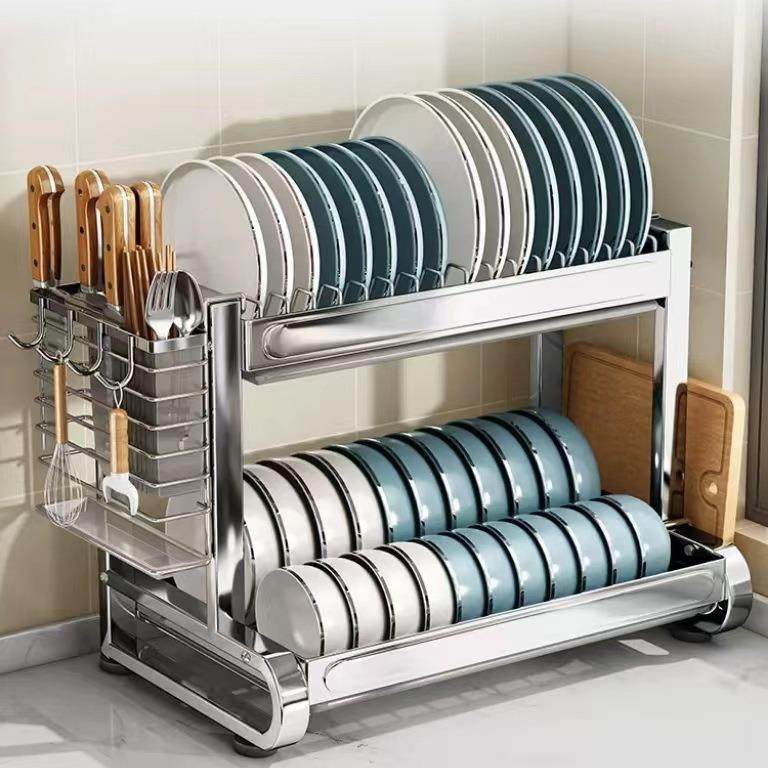 厨房不锈钢碗碟架多层厨房收纳架台面沥水碗架家用碗碟收纳,淘宝优惠券,粉丝福利购,淘宝优惠卷