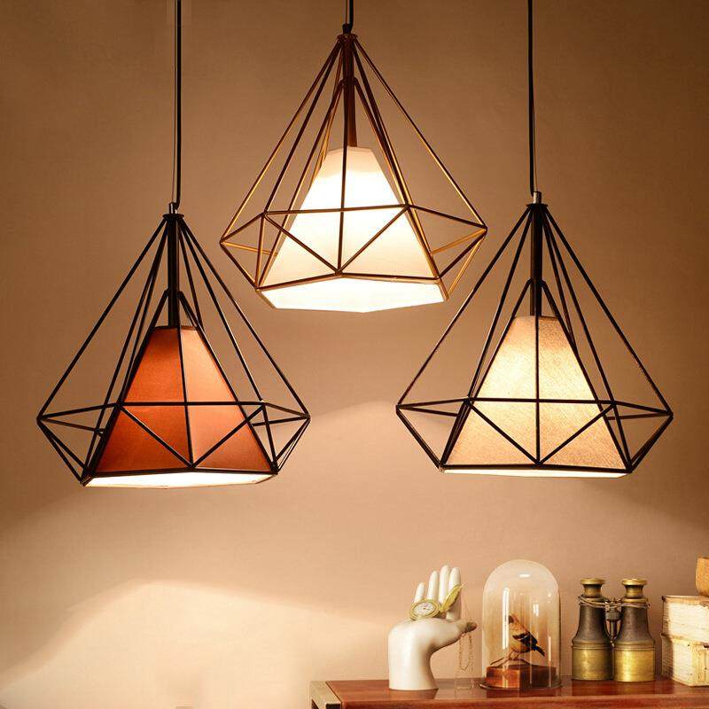 loft复古艺术创意北欧钻石铁艺支架餐厅酒吧台服装店装饰吊灯家居,淘宝优惠券,粉丝福利购,淘宝优惠卷