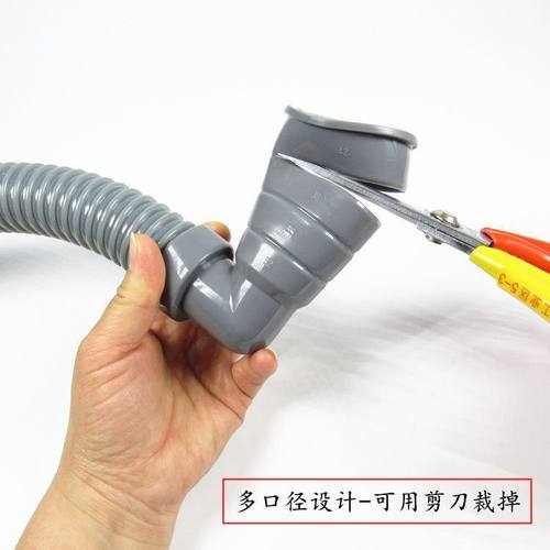 90度直角拐弯头面盆洗菜盆水槽下水软管排水管防臭通用型脸盆配件 - 图0