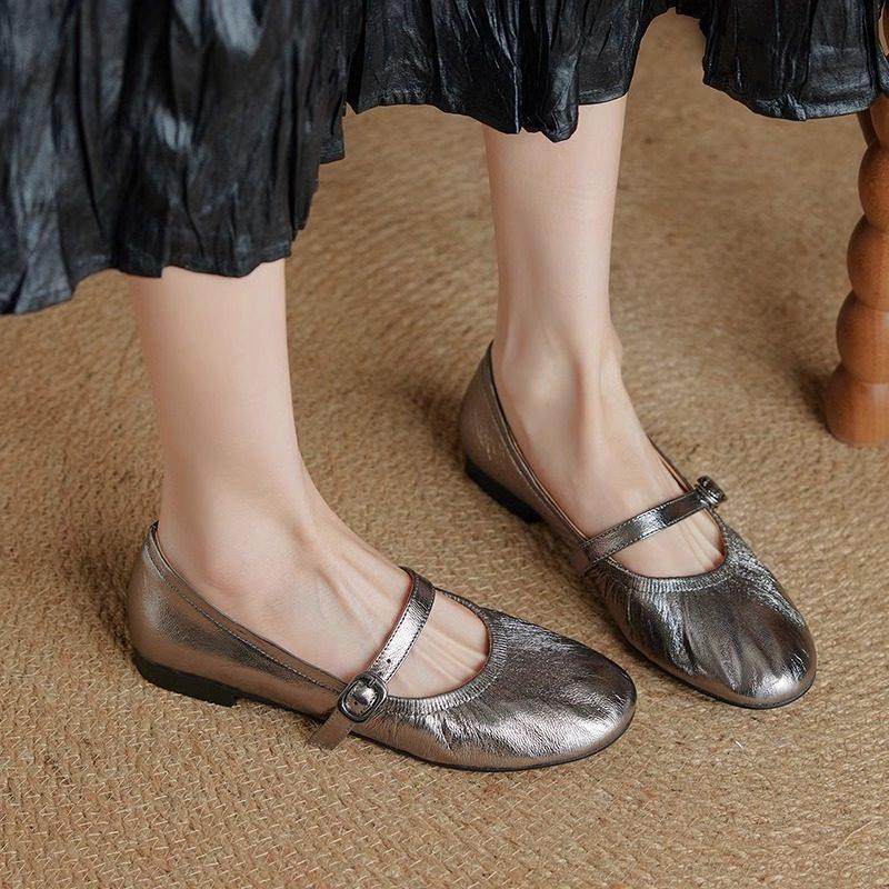 法式舒适~玛丽珍鞋女软底小皮鞋豆豆鞋平底奶奶鞋浅口单鞋1.5cm,淘宝优惠券,粉丝福利购,淘宝优惠卷