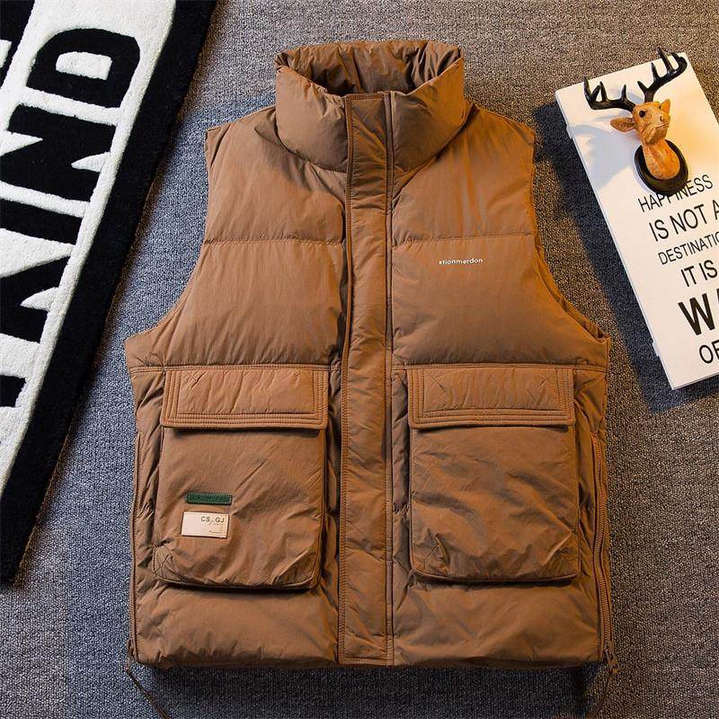 高端无袖羽绒服马甲男士冬季2025年新款立领加厚坎肩背心外套男款,淘宝优惠券,粉丝福利购,淘宝优惠卷