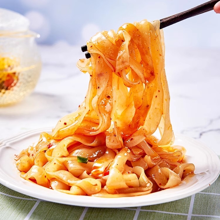 0脂低卡魔芋凉皮面皮凉面轻食代餐热量主食品早餐速食粉丝面条 - 图0