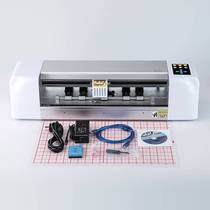 Camera induction into paper biaxial new lettering adhesive cell phone film label profile hollowed-out die cut