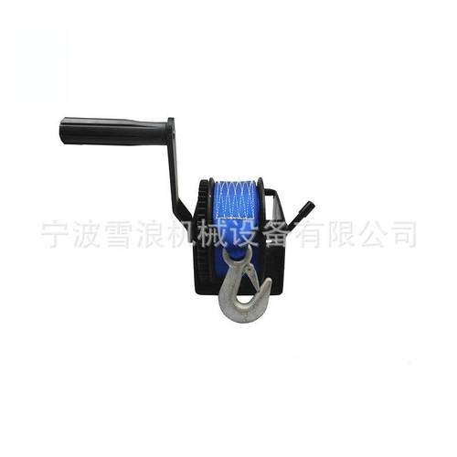 厂家喷塑绞盘1500磅手摇绞盘钢丝绳手动绞盘手动卷扬机 - 图3