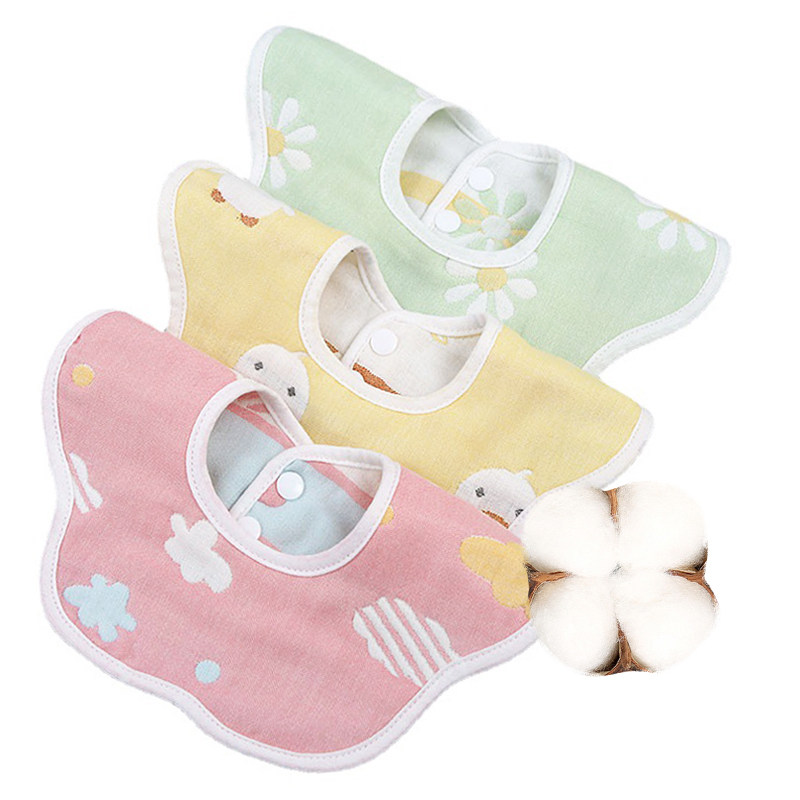 U先试用 婴儿纯棉口水巾纱布围兜新生儿围嘴卡通吸水防污围兜6层,淘宝优惠券,粉丝福利购,淘宝优惠卷