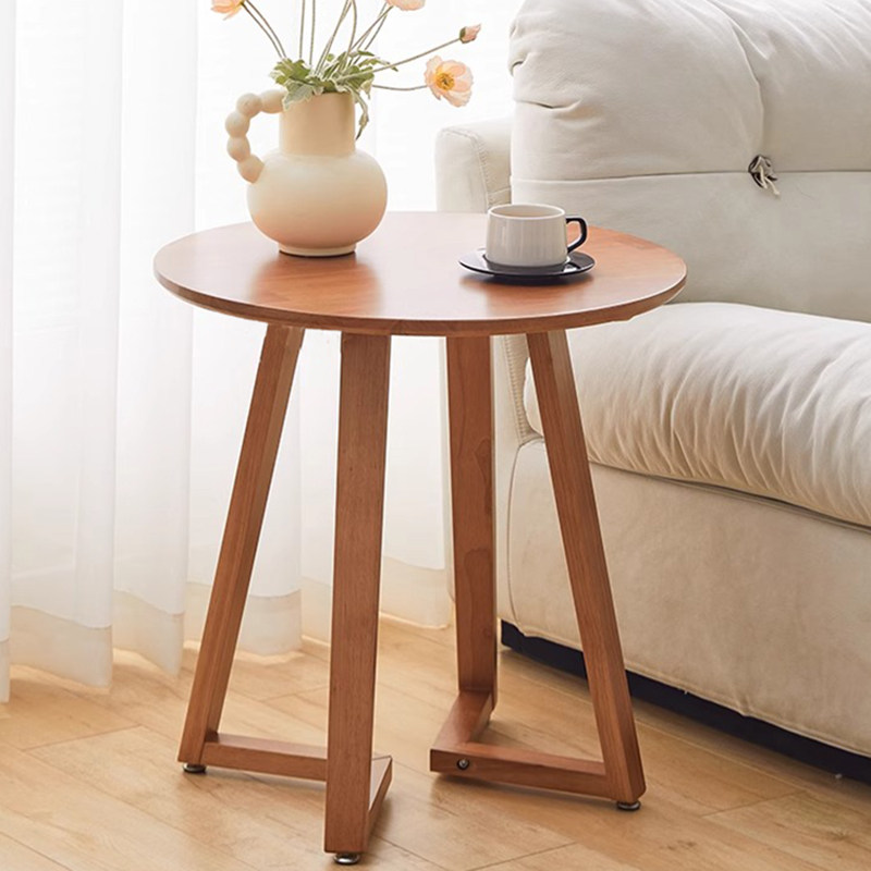 小户型日式圆形实木茶几客厅家用原木简约矮桌子阳台泡茶边几组合,淘宝优惠券,粉丝福利购,淘宝优惠卷