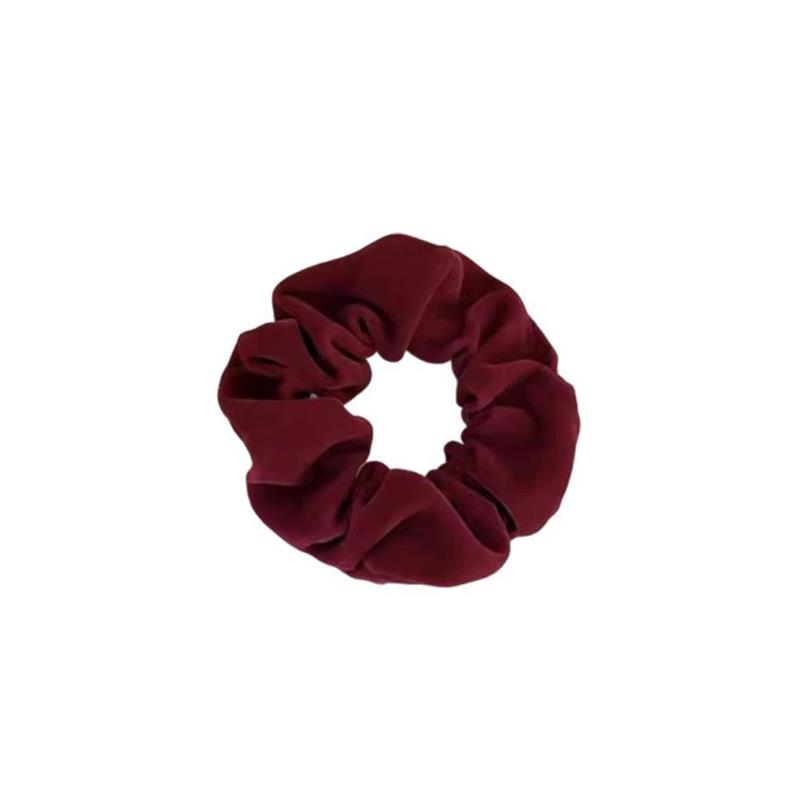 红色丝绒蝴蝶结发夹女敬酒服头饰高级感新娘后脑勺半扎发弹簧夹子 - 图3