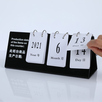 Supermarket Counter Food Shelf Life Production Date Card Cake Room Bakery Shop Swing Table Display Cue Cards