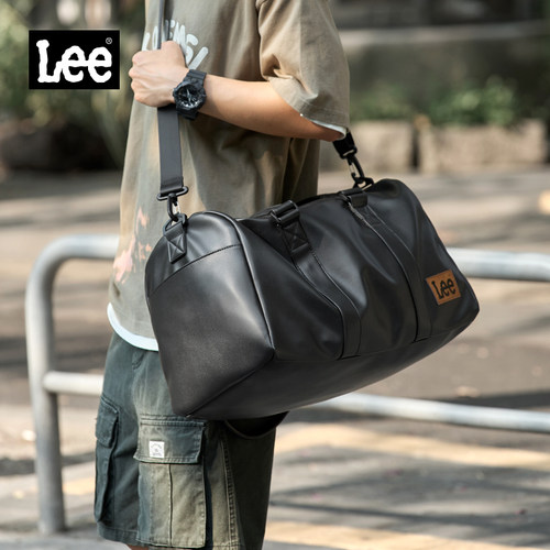Lee健身包干湿分离男短途旅行包女大容量游泳手提行李包运动斜挎 - 图0