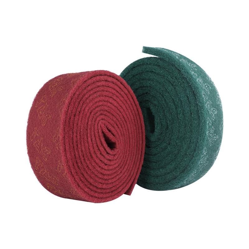 百洁布工业用洗碗布抛光轮加厚加硬不锈钢拉丝厨房清洁去污金钢砂 - 图3