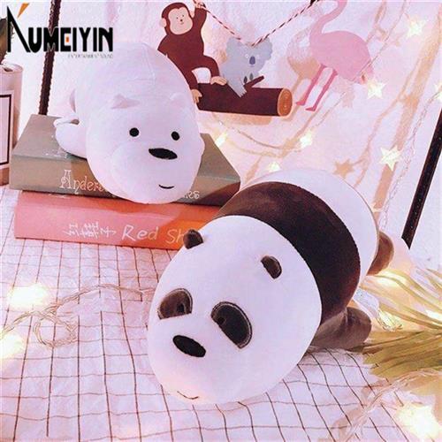 we bare bear doll naked bear stuffed toy polar bear hug pill - 图1