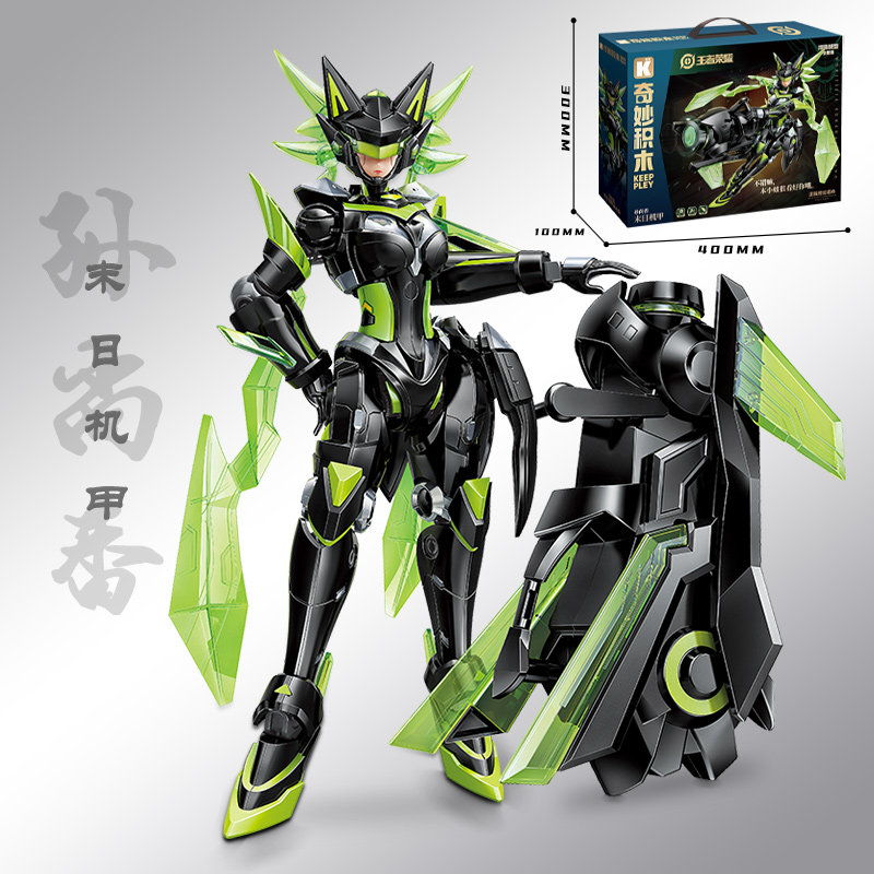 王者荣耀皮肤奇妙积木王者荣耀手办孙悟空铠皮肤模型男孩益智拼装儿童生日礼物