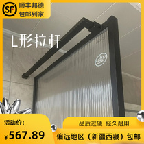 Xinjiang Tibet stainless steel Changhong frosted glass shower room half wall toilet toilet bathroom partition dry