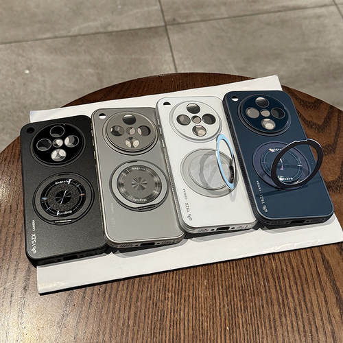 【360°旋转支架】适用于oppofindx8手机壳新款磨砂无线磁吸x8s支点壳reno14简约带镜头膜13pro高级感防摔 - 图3