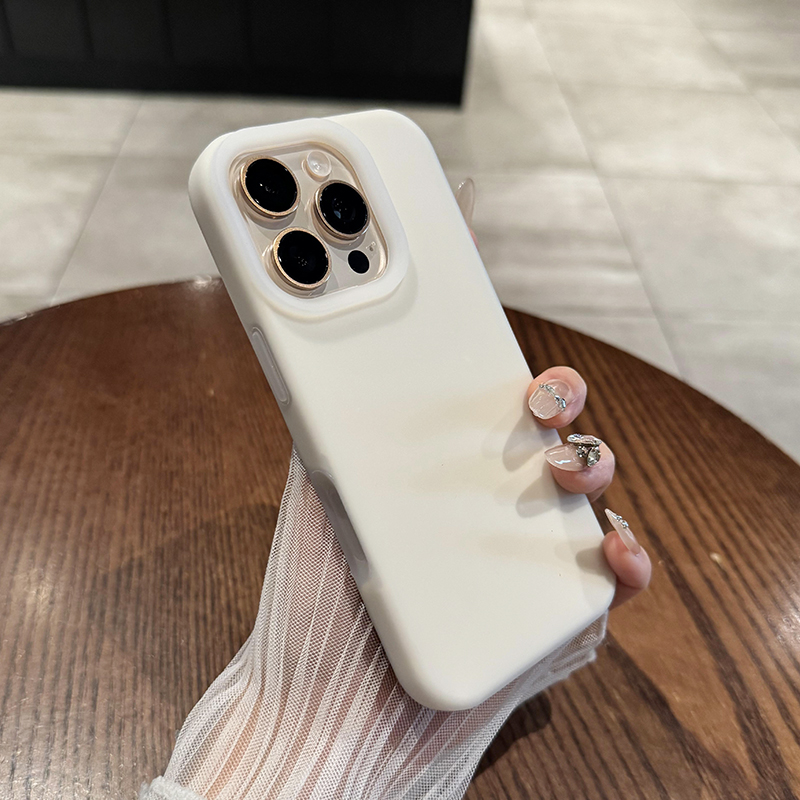 【全包AI触控按键】适用于苹果16promax手机壳新款奶黄色果冻液态硅胶iPhone16plus耐脏纯色17简约高级感时尚 - 图0