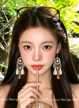 巨好看波西米亚耳环女高级感