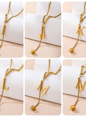 【新品26个字母】气质奢华钛钢