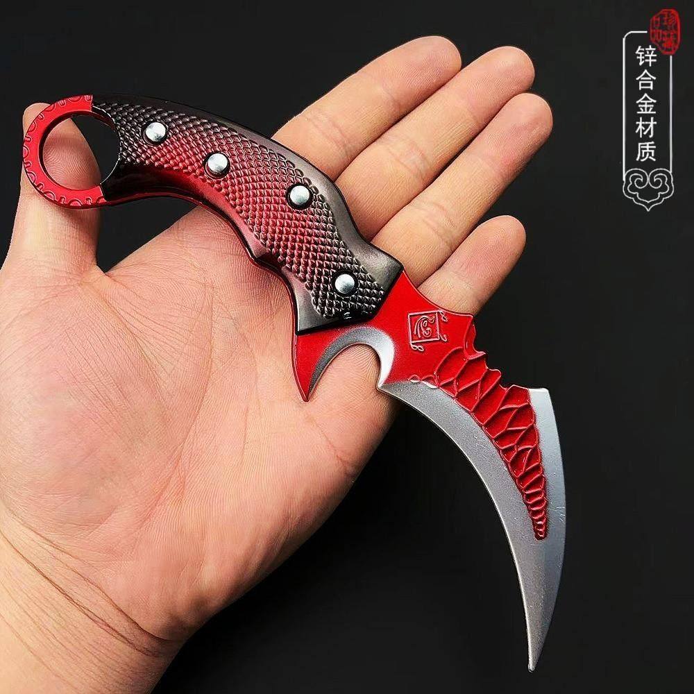 三角洲行动周边赤枭爪刀武器模型金属手办合金匕首摆件兵器玩具 - 图2