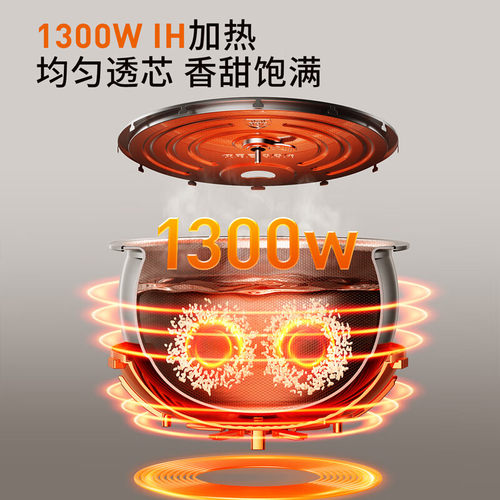 九阳电饭煲家用4L大容量多功能IH大功率电饭锅0涂层316L蜂窝钢胆 - 图2