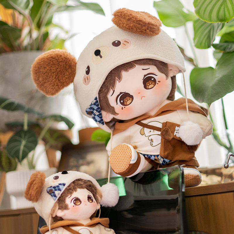 布优布优 棉花娃娃40cm站姿 正版现货娃衣打工小羊原创玩偶衣服 - 图2