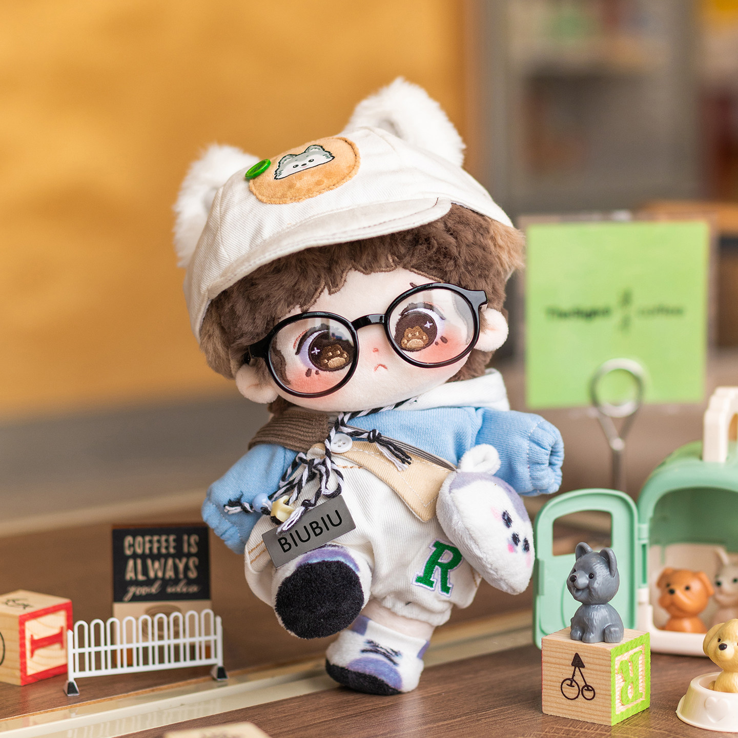 布优布优 棉花娃娃男原创正版娃衣20cm现货毛绒玩偶衣服生日礼物,淘宝优惠券,粉丝福利购,淘宝优惠卷