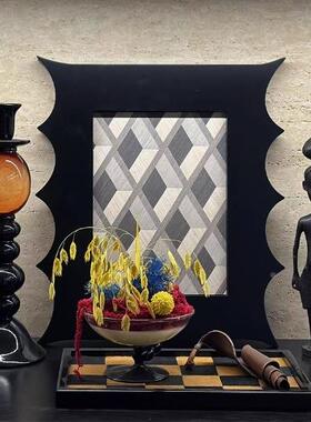 FWT小众中室托盘装饰画意式木制摆古件样板卧酒店软装饰品家间居